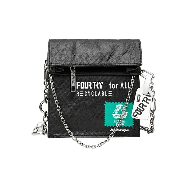 BABAMA Trendy Shoulder Bag, Crossbody Bag Regular Unisex Black-6