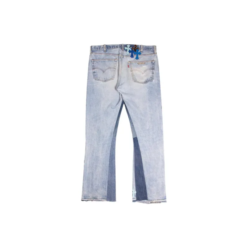 Chrome Hearts Jeans Unisex Denim Blue-1