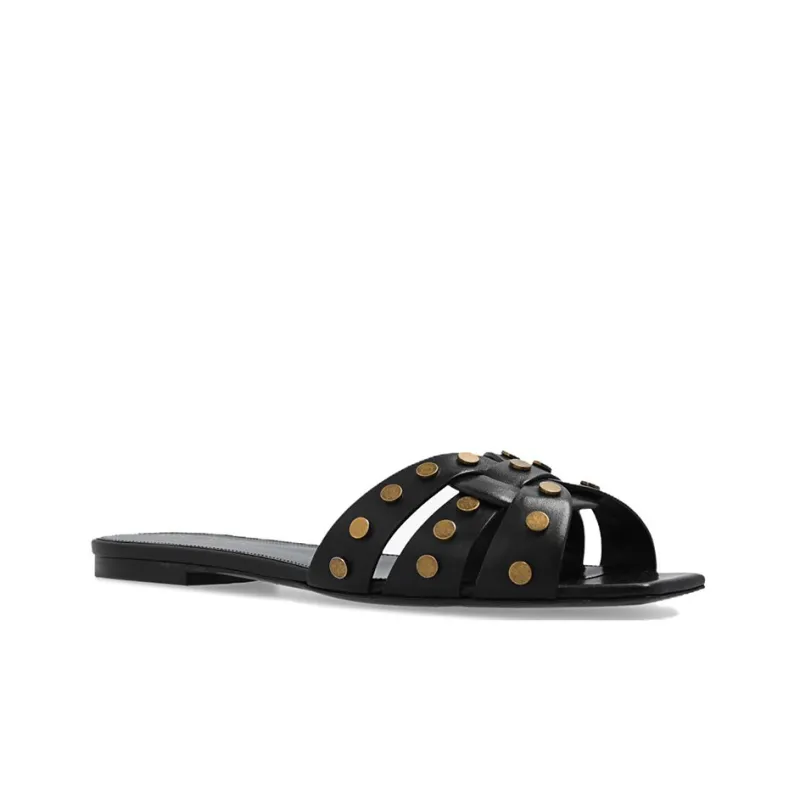 SAINT LAURENT Open Toe Slip-On Sandals Women's-1