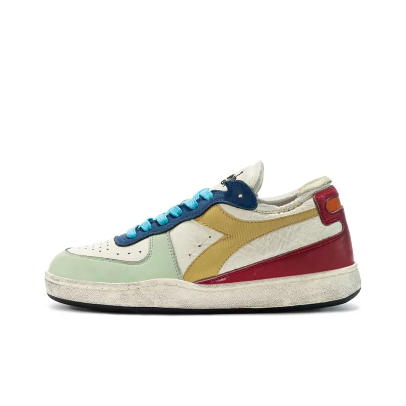 Diadora Mi Basket Low Top Skateboard Shoes Unisex Ecru-0