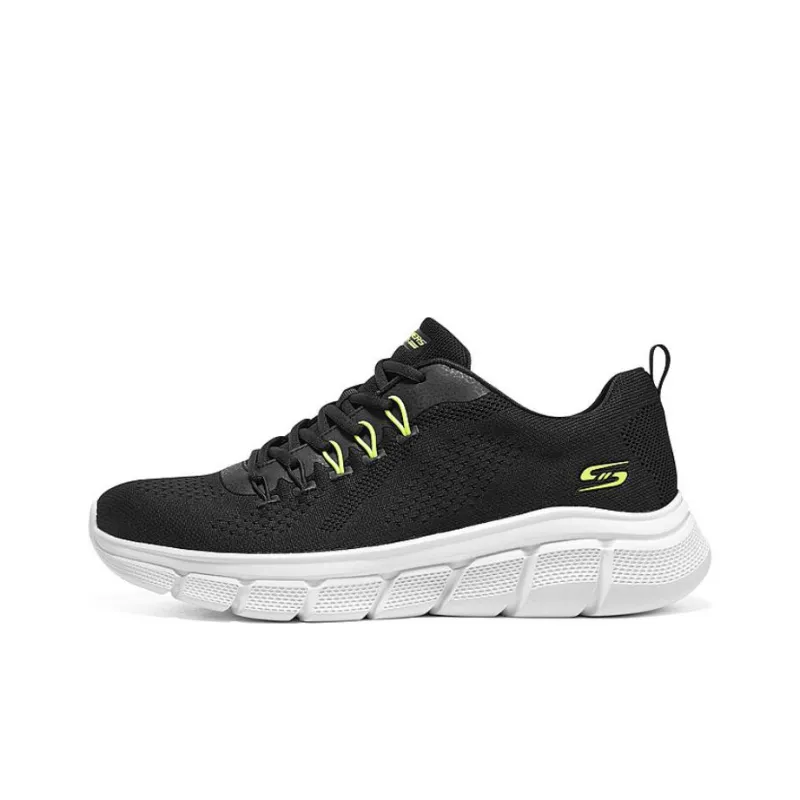 Skechers BOBS B FLEX Anti Slip Wear Resistant Low Top Casual Shoes Men's Black-0
