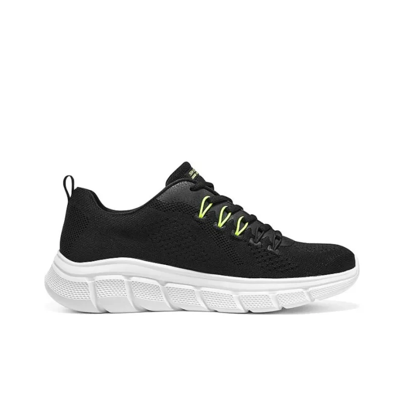 Skechers BOBS B FLEX Anti Slip Wear Resistant Low Top Casual Shoes Men's Black-1
