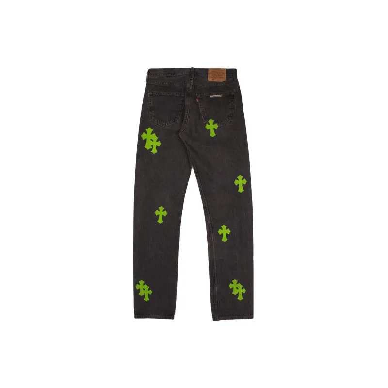 Chrome Hearts Jeans Men Black-1