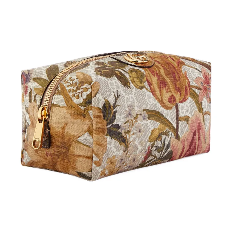 GUCCI Ophidia Canvas Makeup Bag Women's Multicolor-1