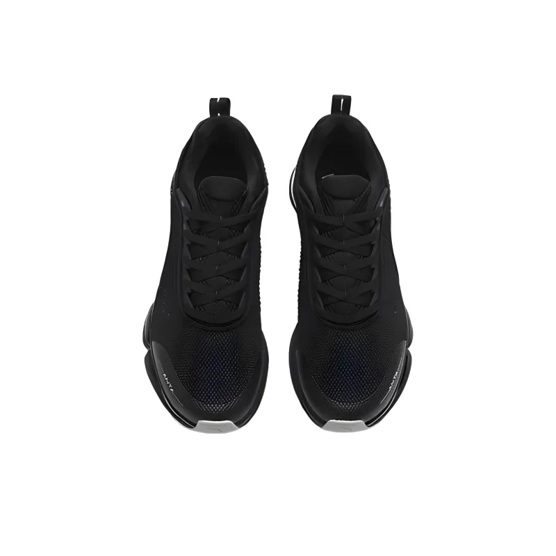 Anta Anti Slip Wear Resistant Low Top Running Shoes Men's Black-2