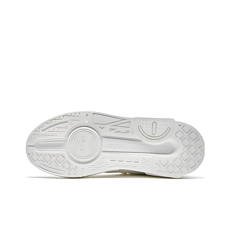 XTEP Decoding Non slip Lightweight Low Top Skateboard Shoes White Gray-3