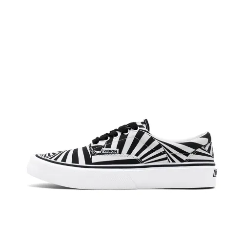 Vision Street Wear Wear Trainers Plus Collection Slip Resistant Cushioning Low Top Skateboard Shoes Unisex White Black