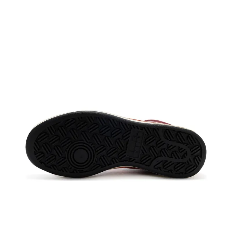 Diadora Magic Basket Slip Resistant, Abrasion Resistant, Breathable Mid Top Skateboard Shoes Women's Red Light Orange-4