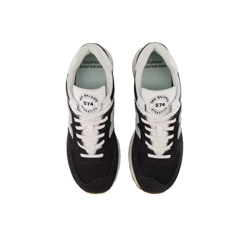 New Balance 574 Black White Gum-3