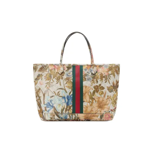 GUCCI Ophidia Canvas Tote Bag Shopping Bag Handbag Large Size Women's Multicolor