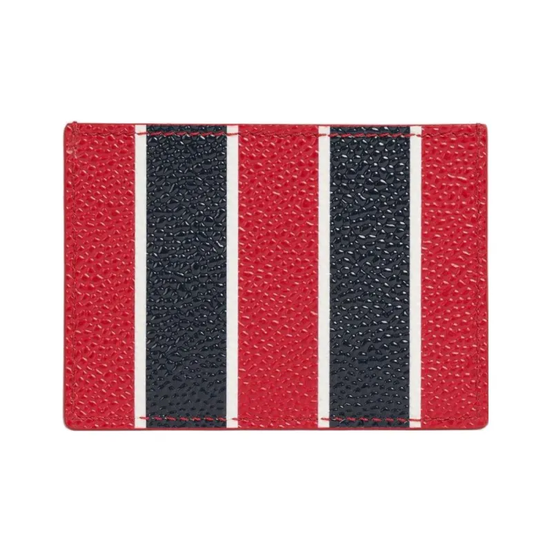 THOM BROWNE· Cow Leather Card Holder Men's Red-2