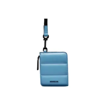 Moncler Cow Leather Wallet Men's Blue