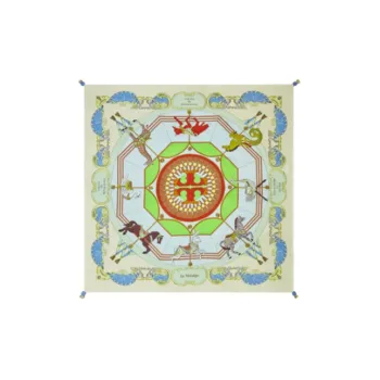 TORY BURCH Silk Scarves Women's Mint Green