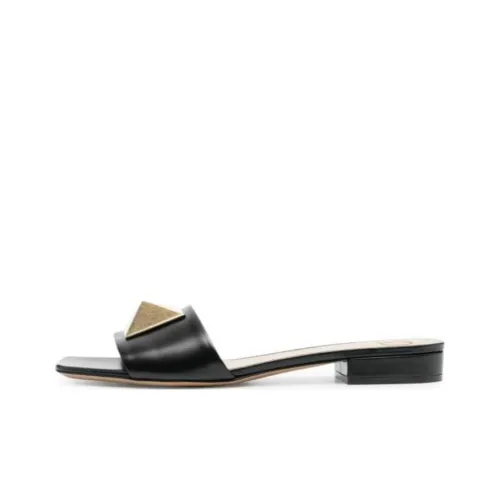 Valentino Slide Slippers Women's Black/Gold