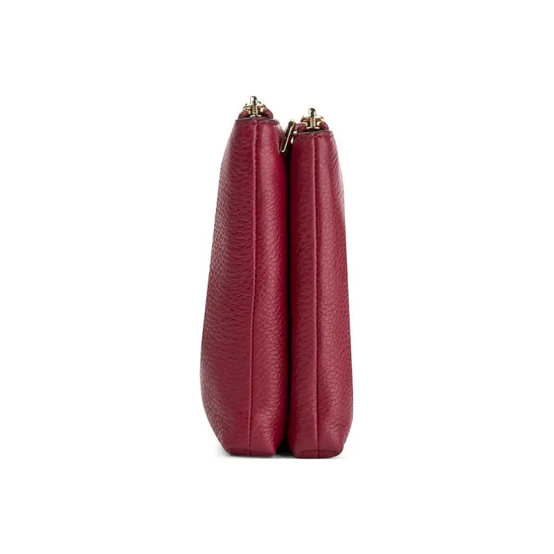 MICHAEL KORS Adele Grained Leather Handheld Shoulder Bag Crossbody Bag Women's Red-2