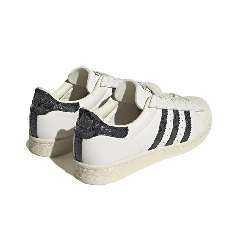 Adidas Superstar 82 White Black Snakeskin Stripes-3
