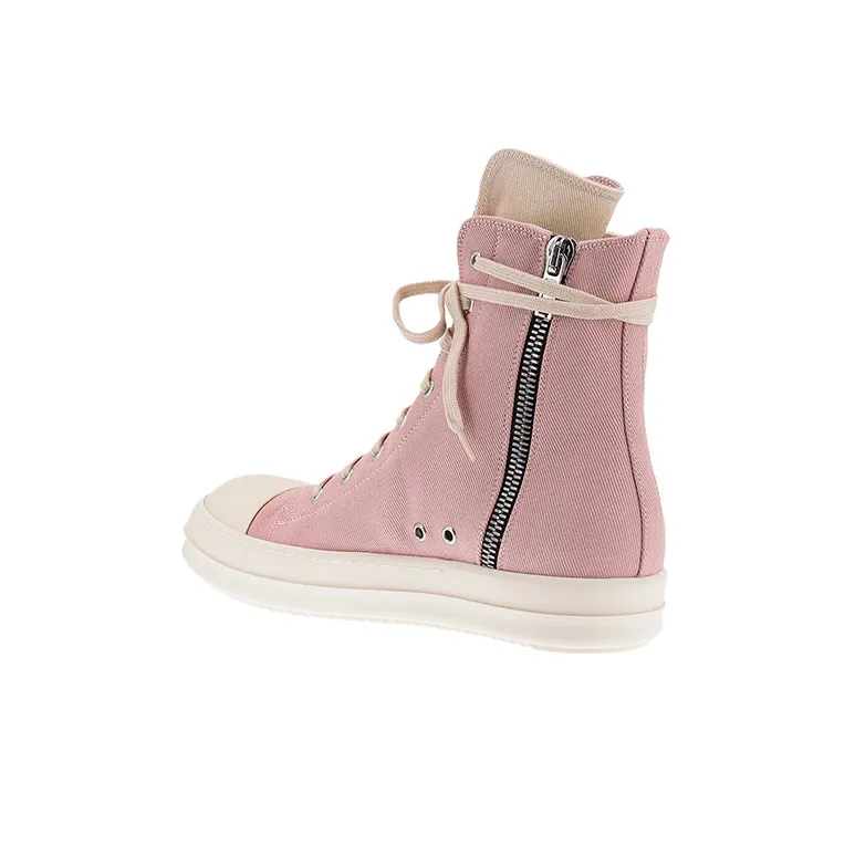 Rick Owens DRKSHDW High Top Stylish Skateboarding Shoes Men's Pink-3