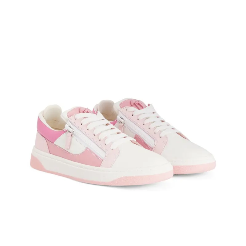 Giuseppe Zanotti/GZ Gz94 Low Top Stylish Skateboarding Shoes Men's Pink White-2