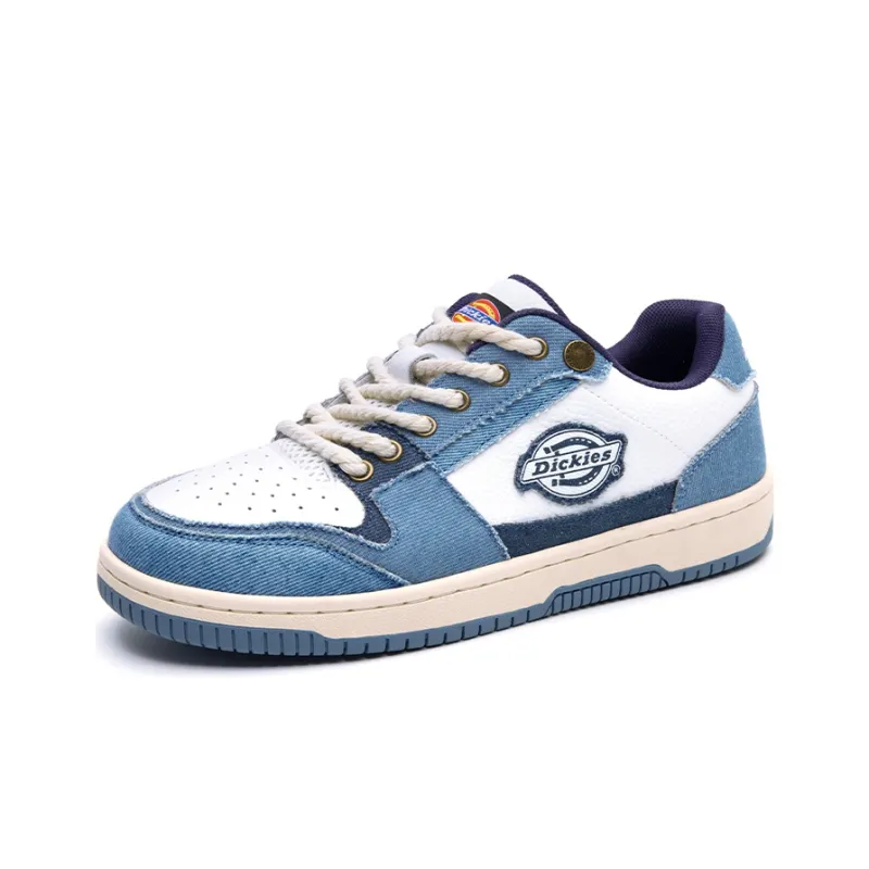 Dickies Patchwork Collection Low Top Skateboard Shoes Men's Light Blue-1