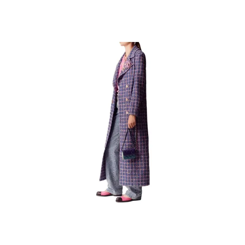 CHANEL SS23 Coat Women's Marine Blue-2
