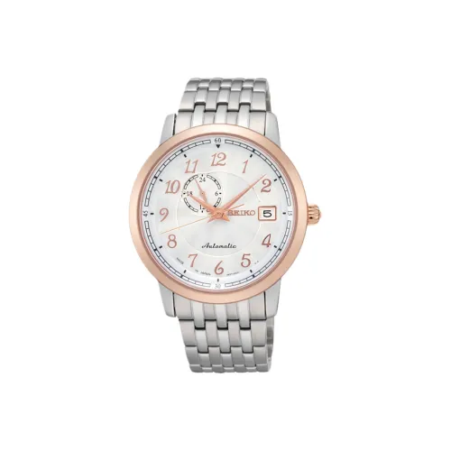 SEIKO Presage Series Automatic Mechanical Movement Watch 44 Men's Watch White Dial