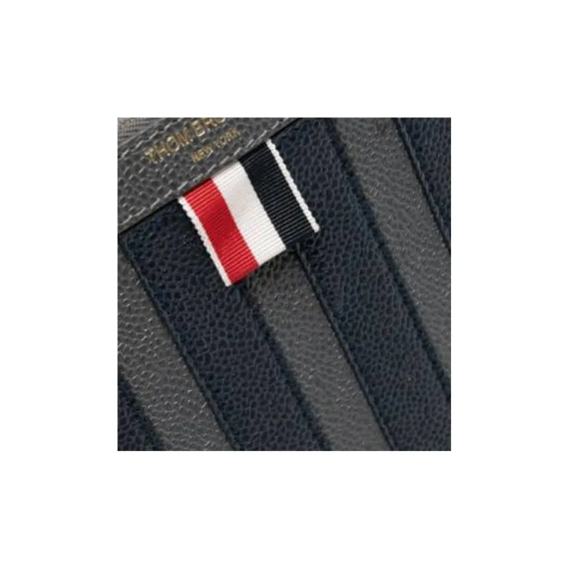 THOM BROWNE 4 Bar Zipped Medium Document Holder-3