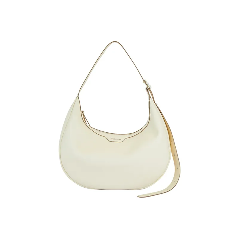 AMAZING SONG Cow Leather Crescent Bag, Shoulder Bag Large Size Women's-0