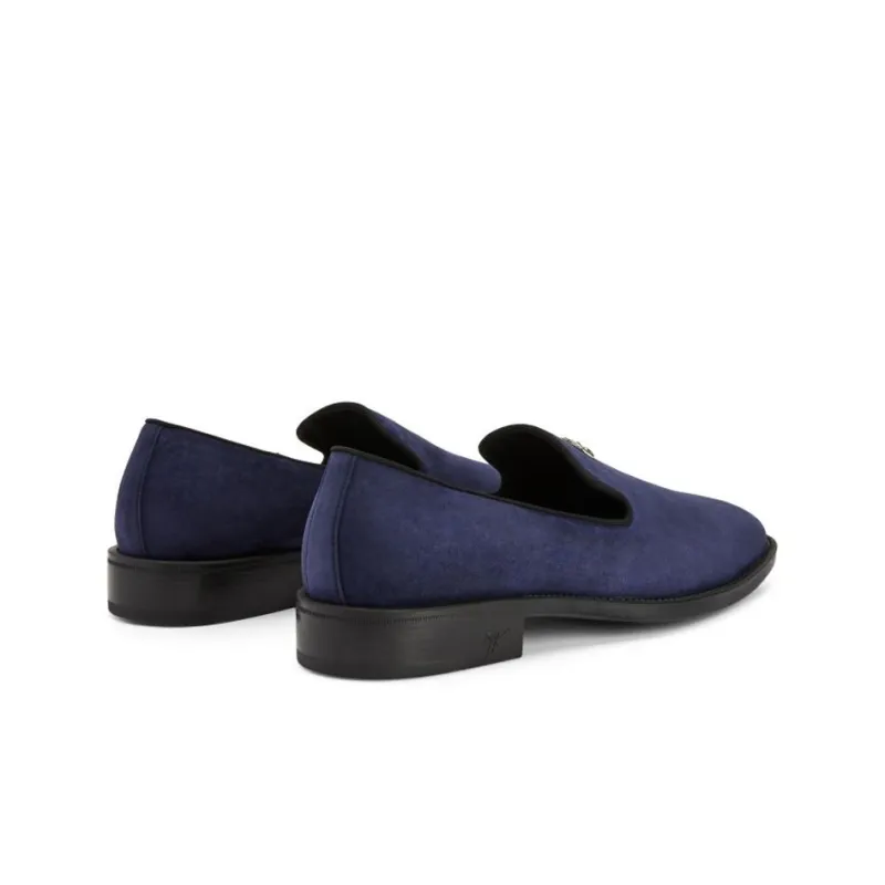 Giuseppe Zanotti Imrham Logo-plaque Suede Loafers-3