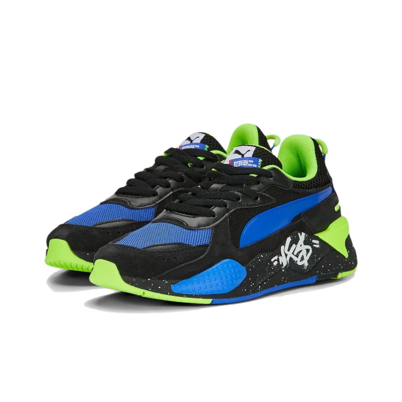 NEED FOR SPEED PUMA RS X Anti Slip Wear Resistant Low Top Sports Casual Shoes Black Blue Cyan-2