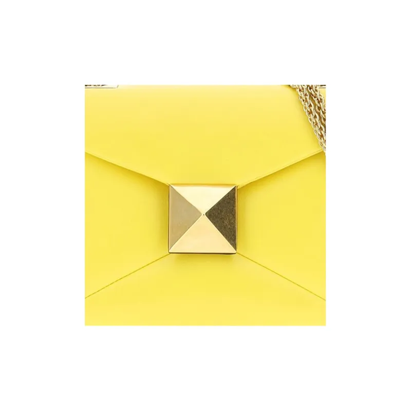 Valentino GARAVANI Lambskin Crossbody Bag Shoulder Bag Women's Lemon-4