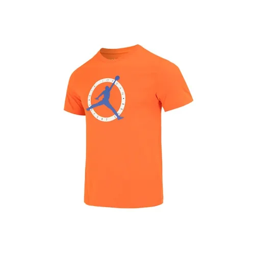 Jordan T-Shirts Men Lantern Grass Orange