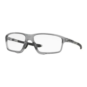 Oakley Plate Frame Irregular Shape Optical Lens Unisex Transparent Gray