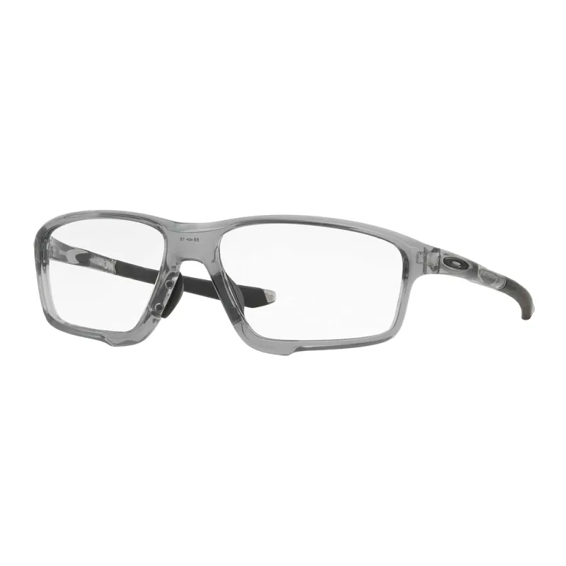Oakley Plate Frame Irregular Shape Optical Lens Unisex Transparent Gray-0