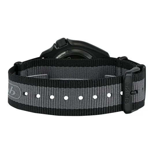 SEIKO 5 SPORTS Collection Mechanical Movement Nylon Strap Watch Unisex Black Dial SRPJ75K1-2