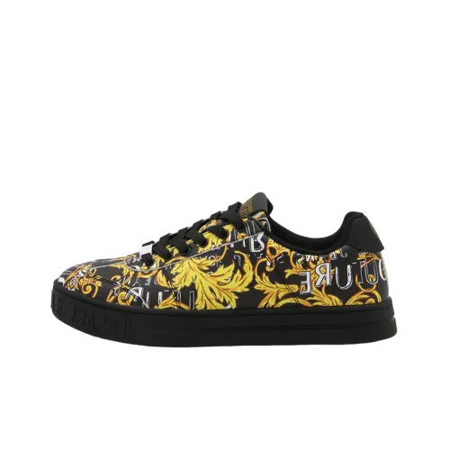 Versace Jeans Couture Black Gold Sneakers