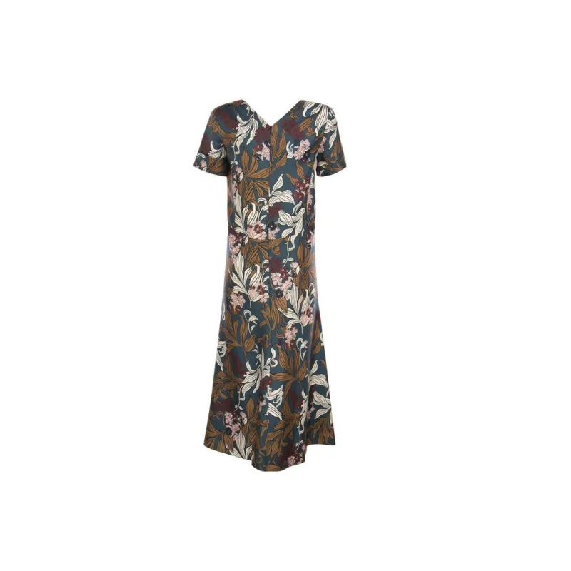 'S MAX MARA Short Sleeved Dress Women's Multicolor-1