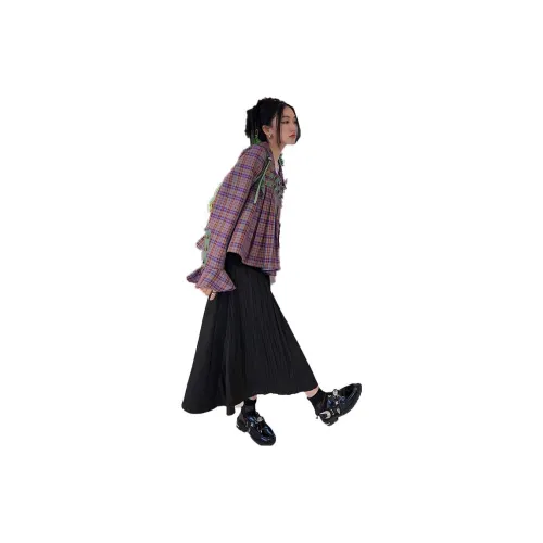 Ouyang Casual Long Skirts Women's Black