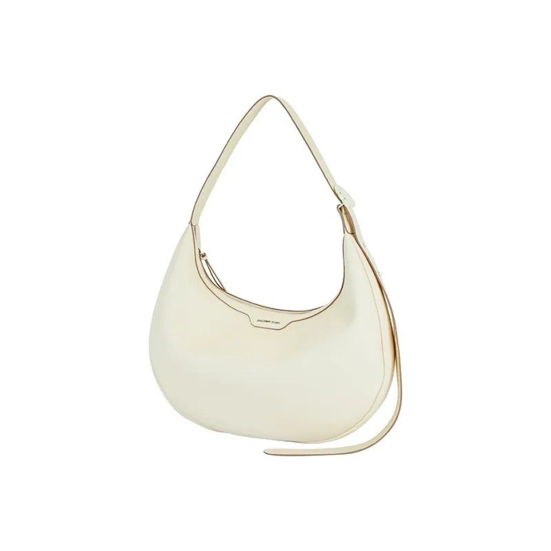 AMAZING SONG Cow Leather Crescent Bag, Shoulder Bag Large Size Women's-1