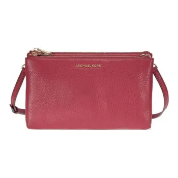MICHAEL KORS Adele Grained Leather Handheld Shoulder Bag Crossbody Bag Women's Red