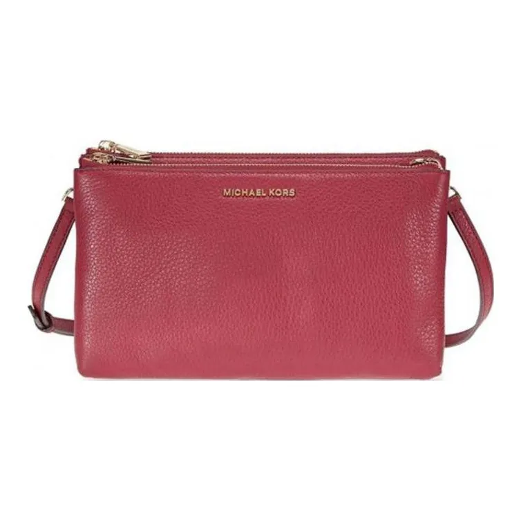 MICHAEL KORS Adele Grained Leather Handheld Shoulder Bag Crossbody Bag Women's Red-0