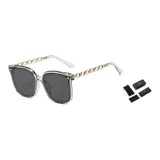 Gray Frame with Black Gray Lens+Gift Box Set