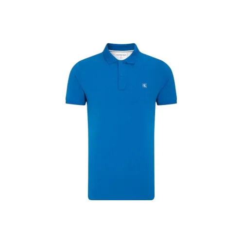 Calvin Klein Polo Shirts Men Blue