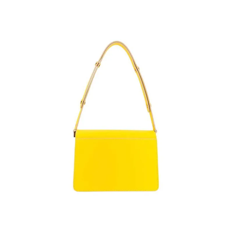MARNI Trunk Calfskin Trunk Bag Crossbody Bag Shoulder Bag Women's Yellow-2