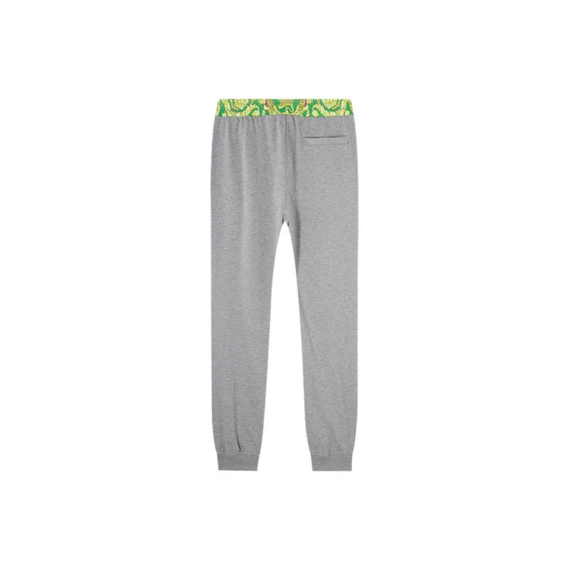 VERSACE Knitted Sweatpants Men Gray-1