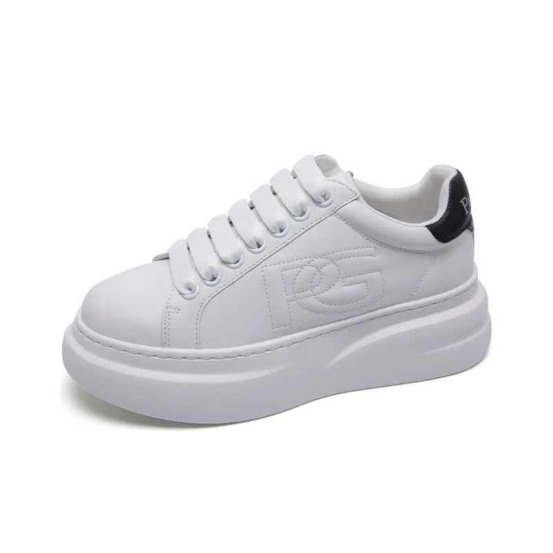PACO GIL Skateboard Shoes Women's Low Top White-1
