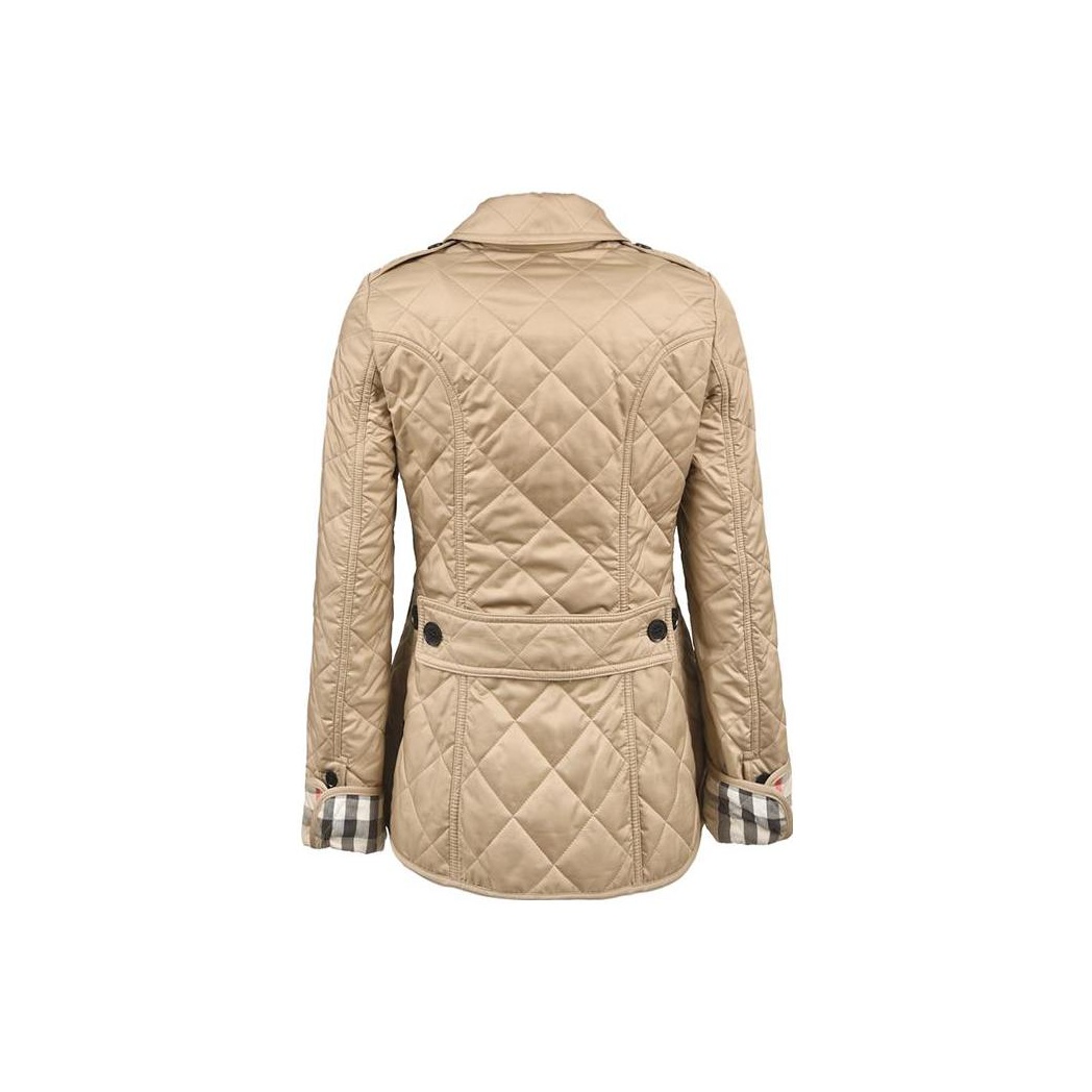 ジャケット BURBERRY Women Jackets 8106218165516 C1946 BEIGE Burberry Check Jacket | Neutrals | FARFETCH