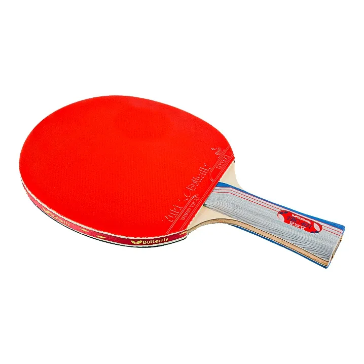 Butterfly Ping Pong Paddles Unisex Pure Wood Black Red-2