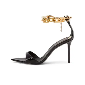 Giuseppe Zanotti 90mm Chain-trim Leather Sandals Women's