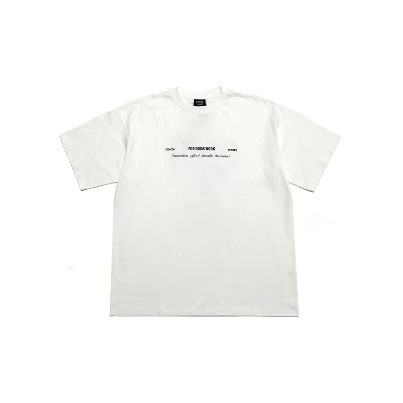 STNW Crew Neck Loose Fit Straight Short Sleeved T Shirt Unisex-5