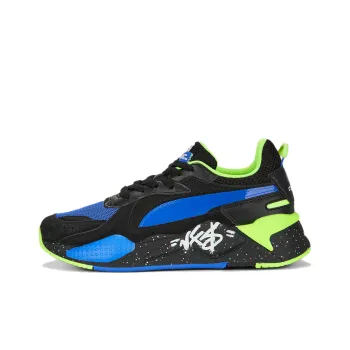 NEED FOR SPEED PUMA RS X Anti Slip Wear Resistant Low Top Sports Casual Shoes Black Blue Cyan